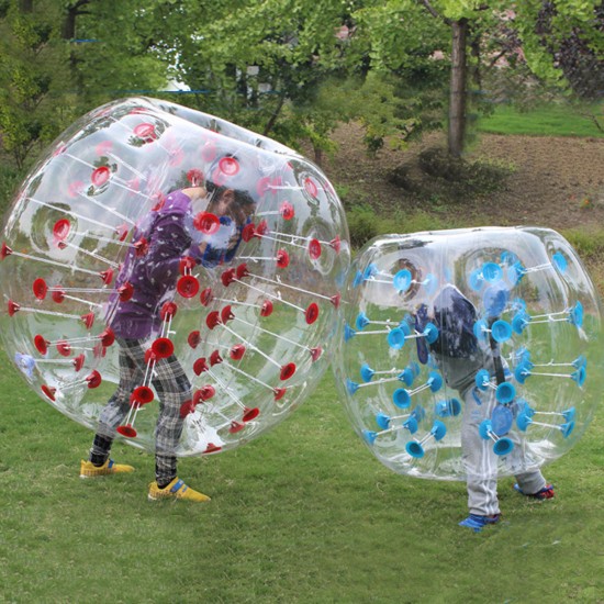 Outdoor Air Bubble Ball 0.8mm PVC 100cm Air Bumper Ball Soccer Body Zorb Ball Swimming Pool Game