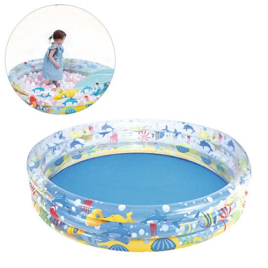 PVC Round Inflatable Swimming Pool High Quality Children's Paddling Pool Outdoor Camping Travel