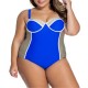 Summer Plus Size Steel Ring Push Up Swimsuit Suspenders Backless Sexy Swimwear