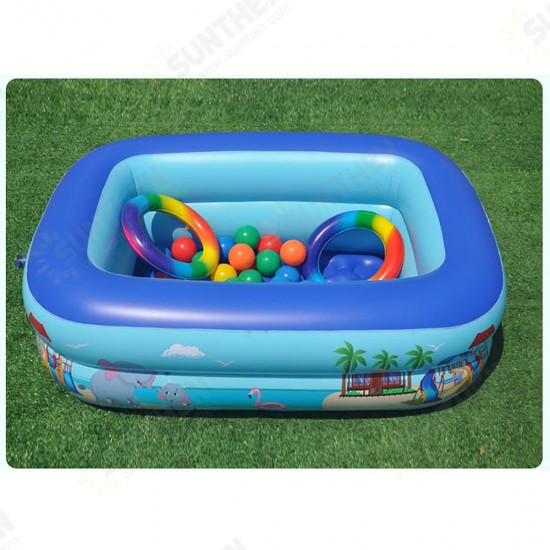 Thickened PVC Inflatable Swimming Pool Children's Swimming Pool Bath Tub Outdoor Indoor Play Pool Children's Toys Gifts