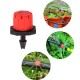 50pcs 8 Outlets Red Drip Adjustable Flow Dripper Micro Sprinklers