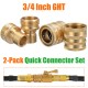 Garden Hose 3/4in GHT Solid Brass Quick Connect Kit Watering Outdoor Home