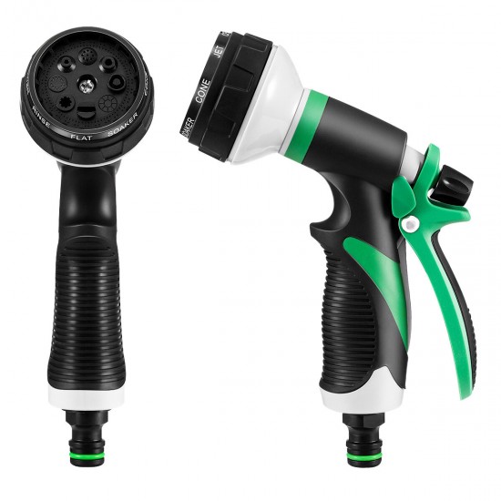 Garden Multifunction 8 Mode Water Spear Household Watering Nozzle Sprinkler Car Wash Spraying Spear