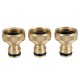 Brass Inner Teeth Quick Connector Set 3/4inch GHT Brass Garden Hose Quick Connector With Washers