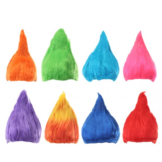 Elf Flames Shaped Hair Wig Halloween Colorful Party Cosplay Masquerade Dressing Wigs