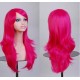 Micro-Rolled Oblique Bangs Long Curly Hair Anime Show Cosplay Color Wig -70cm