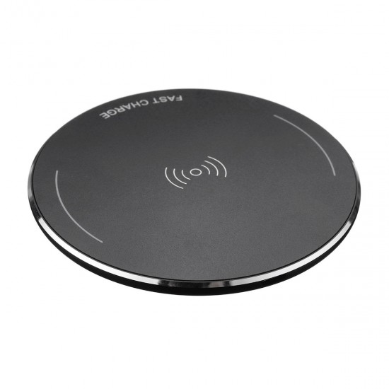 10W Metal Scrub QI wireless Fast Charging Charger Pad For iPhoneX 8/8Plus Samsung S8 iwatch 3