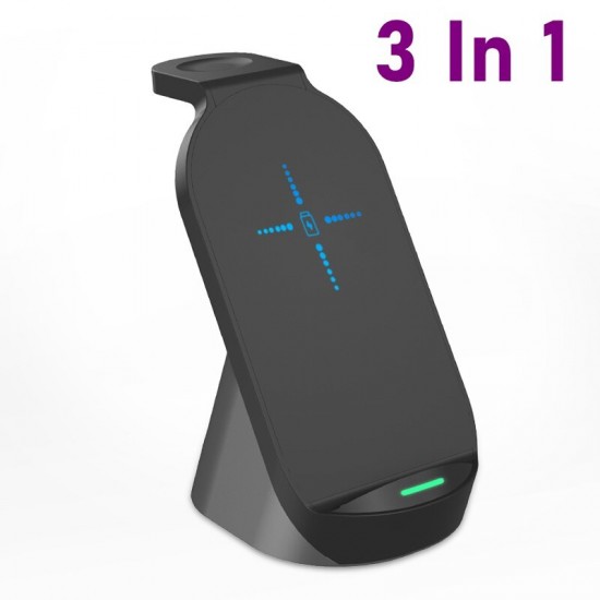 15W Wireless Charger Qi Fast Charging Station For iPhone 12 XS 11Pro Mi10 OnePlus 8Pro S20+ Note 20