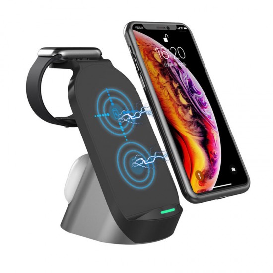 15W Wireless Charger Qi Fast Charging Station For iPhone 12 XS 11Pro Mi10 OnePlus 8Pro S20+ Note 20