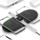 3 In 1 Double Seat Qi Wireless Charger 10W Fast Charging Dock Pad For iPhone XS 11Pro Huawei P30 P40 Pro MI10 Note 9S Apple Watch