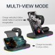 3In1 15W 10W 7.5W 5W Wireless Charger Stand Fast Charging Holder Samsung Galaxy S21 Galaxy Watch Active Galaxy Buds iPhone 13 AirPods Pro Huawei