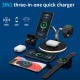 3in1 15W Wireless Charger Charging Dock Fast Charging for iPhone Apple Watch Airpods for Samsung Huawei Mate40 P50 OnePlus 9 Pro