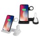 4 In 1 Wireless Charger 10W/7.5W/5W Night Light Quick Charging Stand For iPhone XS 11Pro Apple Watch 5/4/3/2/1 Airpod