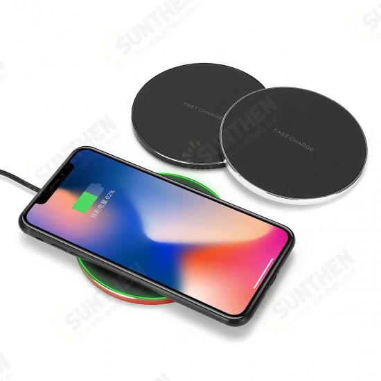 Aluminum Wireless Fast Charger Charging Dock Pad Mat Phone For iPhone XS XR X