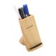 F180 Bamboo 2 Coils Wireless Charger Stand Wooden Stand with Pen Container for Samsung Galaxy S21 Note S20 ultra Huawei Mate40 P50 OnePlus 9 Pro