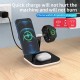 JJT-971 3In1 Wireless Charger Fast Wireless Charging Dock Station For Qi-enabled Smart Phones iPhone Samsung Apple Watch iWatch AirPods