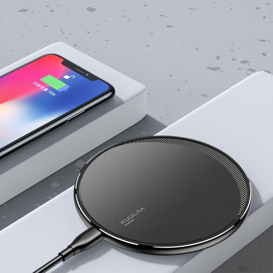 LED 10W 7.5W 5W Trickle Protection FOD Wireless Charger Charging Pad for iPhone 11 Pro Max for Samsung S20 HUAWEI Xiaomi LG