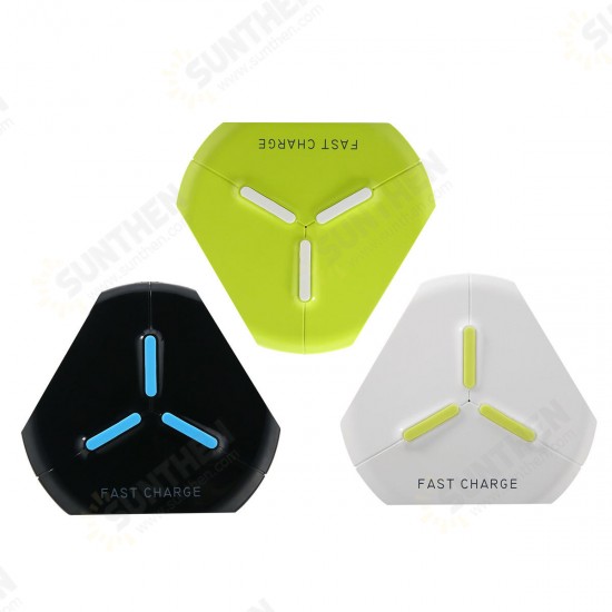 Q500 Qi Wireless Fast Charging Phone Charger Pad with LED Indicator for Samsung S8 iPhone 8 X