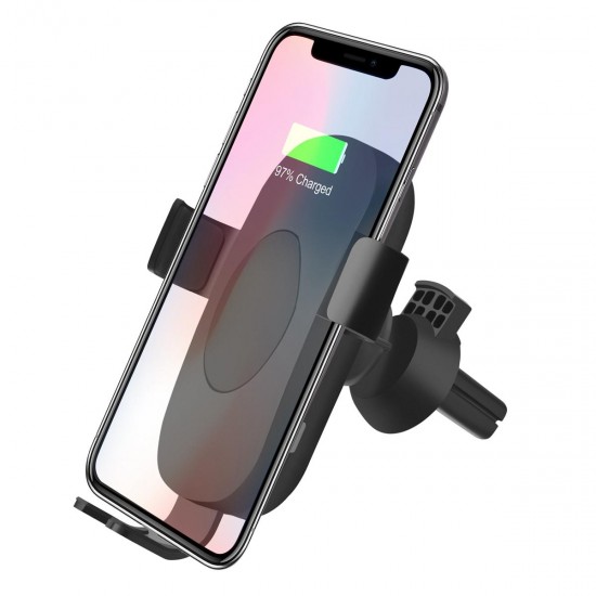 Wireless Charger 9V Fast Charger Car Air Vent Charging Pad For iPhone 8/8P iPhone X