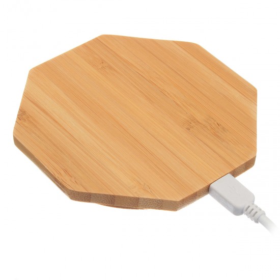 Wireless Charger Pad Qi Wooden Mat Charging Mini For Samsung S8 Plus iPhone 8 X