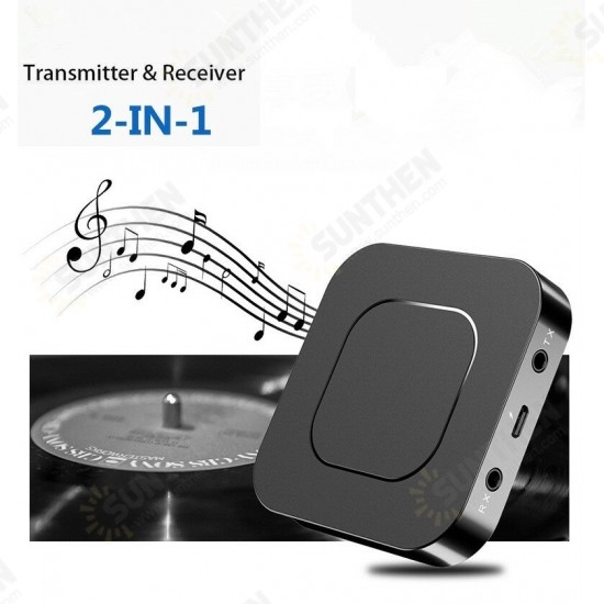 2 in 1 Audio Transmitter bluetooth 5.0 Receiver TV Computer Speaker Car Adapter Stereo Wireless Audio 3.5mm AUX Jack RCA Adapter