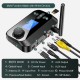 C41 bluetooth V5.0 Audio Transmitter Receiver With 3.5mm Aux / Optical Fiber / Coaxial / TF Card Player LED Display Wireless Audio Adapter