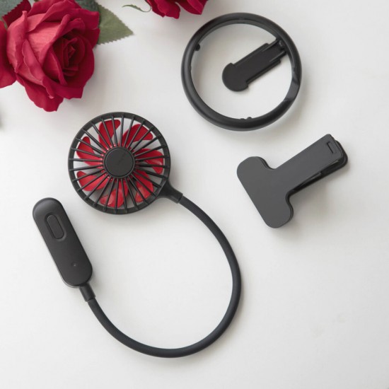 Portable Mini Clip Fan Flexible Bendable USB Rechargeable Desk Fan for Car Travel Camping