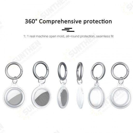 Silicone Protector Cover Keychain Shockproof Anti-scratch Anti-fall Protective Case Key Holder for AirTags