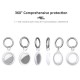 Silicone Protector Cover Keychain Shockproof Anti-scratch Anti-fall Protective Case Key Holder for AirTags