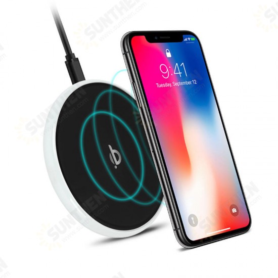 Universal 10W Fast Charge QI Wireless Charger for Samsung S8 S9 Note 8 for iPhone 8