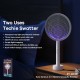 RT-MK05 2-In-1 3000V Mosquito Swatter Killer Racket USB Rechargeable Anti Mosquito Repellent Trap Electric Insect Fly Bug Swatter