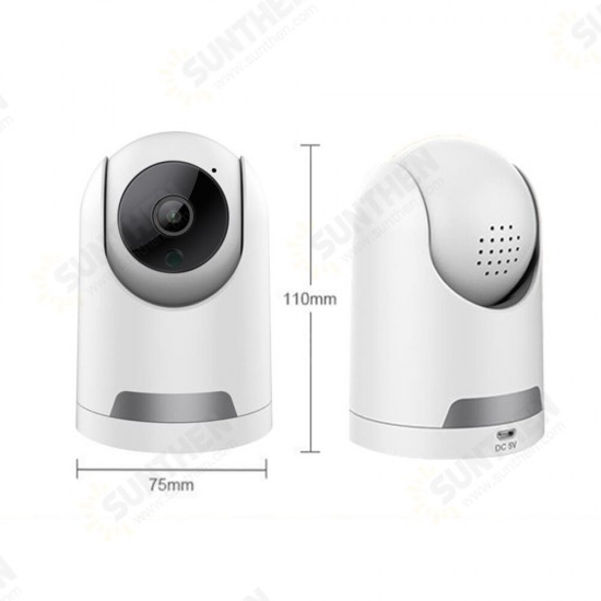 Wifi Smart Wireless Camera 1080P HD With Private Mode / AI Auto Tracking / Two-way Audio / IR Night Vision / PTZ Rotation /TF Card & Cloud Storage Surveillance Camera