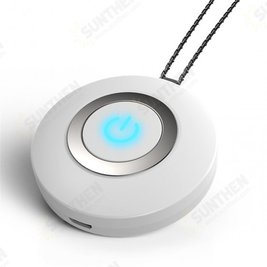 Wearable Air Purifier Necklace Ionizer Ion Generator Odor and Smoke Remover