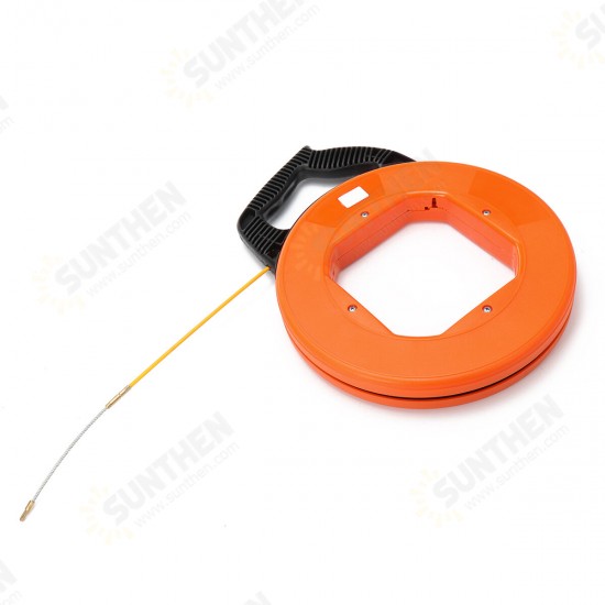 45m/60m/75m Fiberglass Cable Puller Fish Tape Reel Conduit Ducting Rodder Pulling Puller