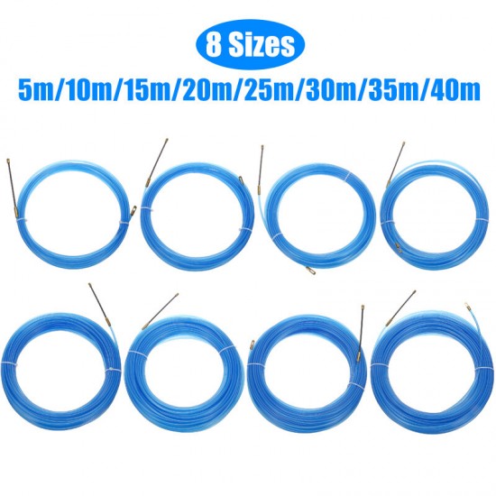 4mm Durable Cable Puller Fiberglass Wire Cable Puller Electrical Tool Fish Tape 5m to 40m Length