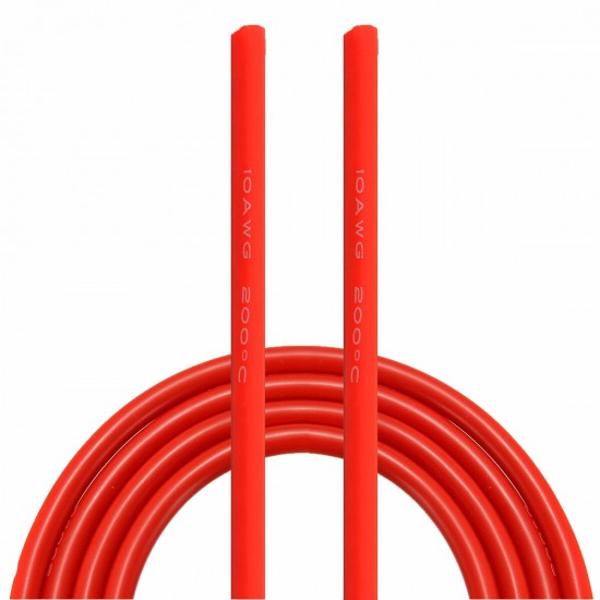 5 Meter Red Silicone Wire Cable 10/12/14/16/18/20/22AWG Flexible Cable