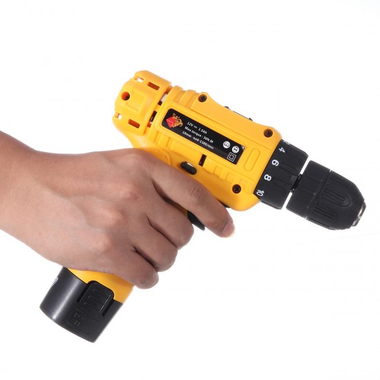 12V High Power Lithium Dril Rechargeable Household Electric Drill 500Rpm