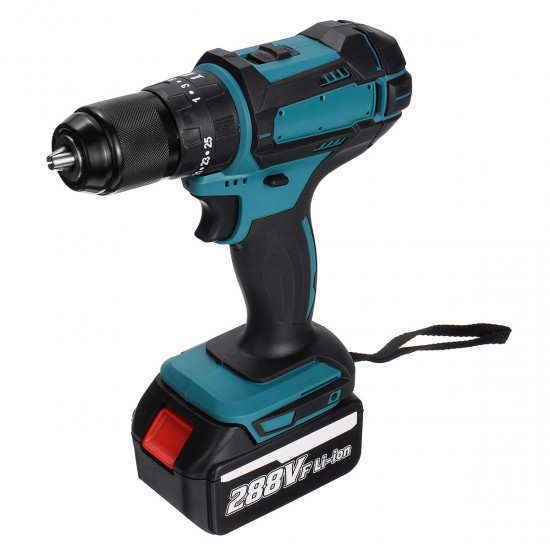 13mm 800W Cordless Brushless Impact Drill Driver 25+3 Torque Electric Drill Screwdriver For Makita 18V Battery