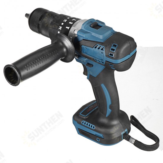 13mm Chuck Self Lock 3In1 Brushless Electric Drill 20 Torque 2 Speed Rechargeable Power Screwdriver W/Side Handle For Makita 18V Battery Side Handle