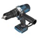 13mm Chuck Self Lock 3In1 Brushless Electric Drill 20 Torque 2 Speed Rechargeable Power Screwdriver W/Side Handle For Makita 18V Battery Side Handle