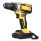 21V Wireless Rechargeable Impact Hammer Drill Electric Screwdriver W/ Battery & Storage Case Screwing Drilling Tool