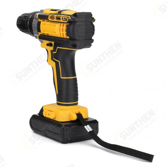 3-IN-1 Electric Cordless Impact Hammer Drill Screwdriver 38N.m High Torque Tool