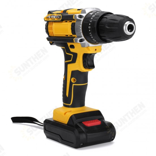 3-IN-1 Electric Cordless Impact Hammer Drill Screwdriver 38N.m High Torque Tool