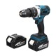 3 in 1 3500rpm 800W Brushless Cordless Impact Drill Screwdriver 90N.M Compact Electric Hammer Drill Driver W/ 1/2 2.4Ah Battery For Makita