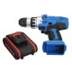 36V 1.3A Cordless Rechargeable Power Drill Driver Electric Screwdriver W/ 1 or 2 Li-ion Battery