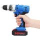 36V 1.3A Cordless Rechargeable Power Drill Driver Electric Screwdriver W/ 1 or 2 Li-ion Battery