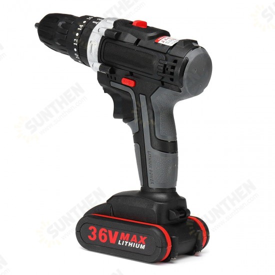 36V Cordless Lithium Electric Screwdriver Power Drill Driver Drilling Machine with Charger