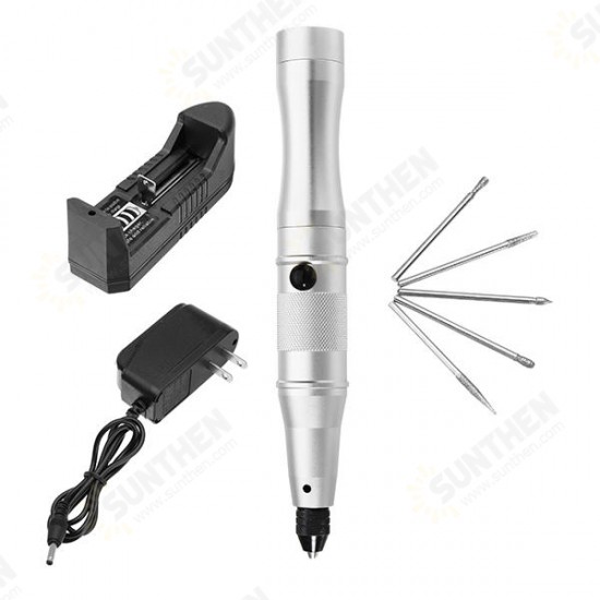 3.7V Mini Electric Drill Tool Electric Grinder Engraving Pen Dual Charging Way