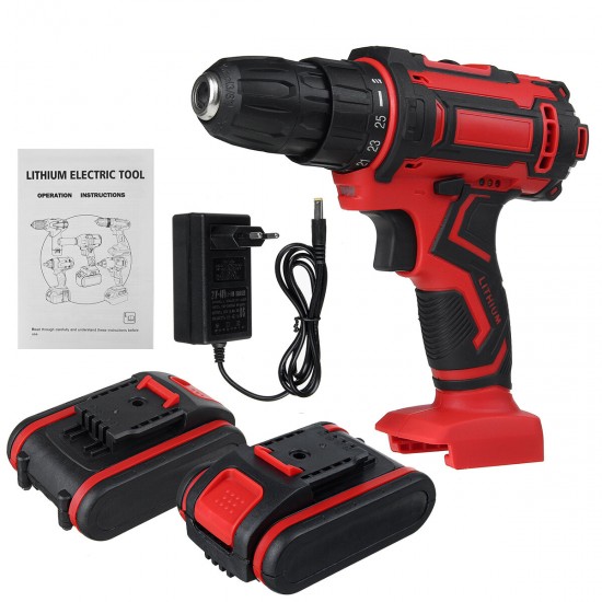 6000mAh 48V Electric Drill 3 In 1 Electric Impact Power Drill