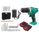 Cordless Electric Drill Rechargeable Drill Screwdriver Power Tool LED W/ 1/2pcs Battery